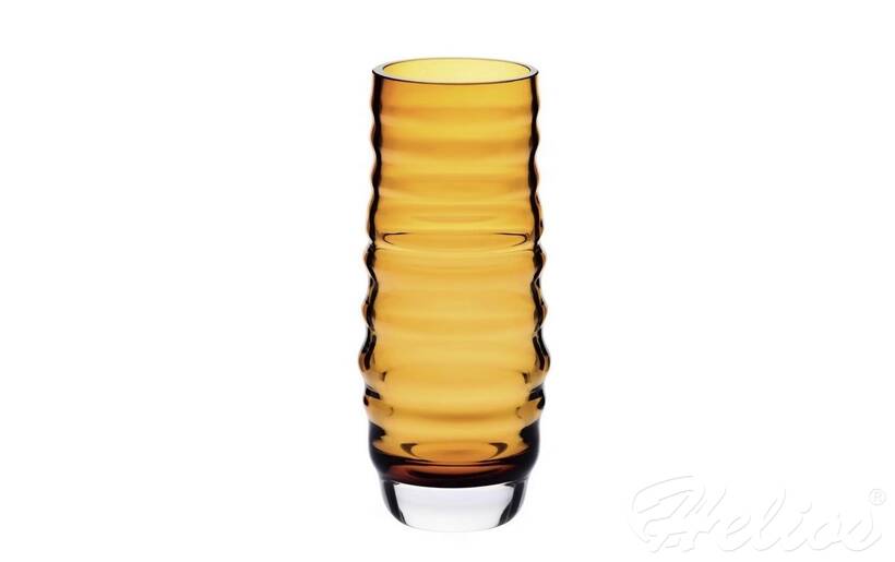 Krosno Glass S.A. Wazon ryflowany 25 cm / Bursztyn (B072) - zdjęcie główne