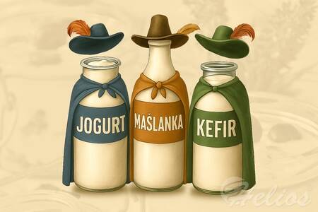 Mleczni muszkieterzy. Jogurt, maślanka, kefir