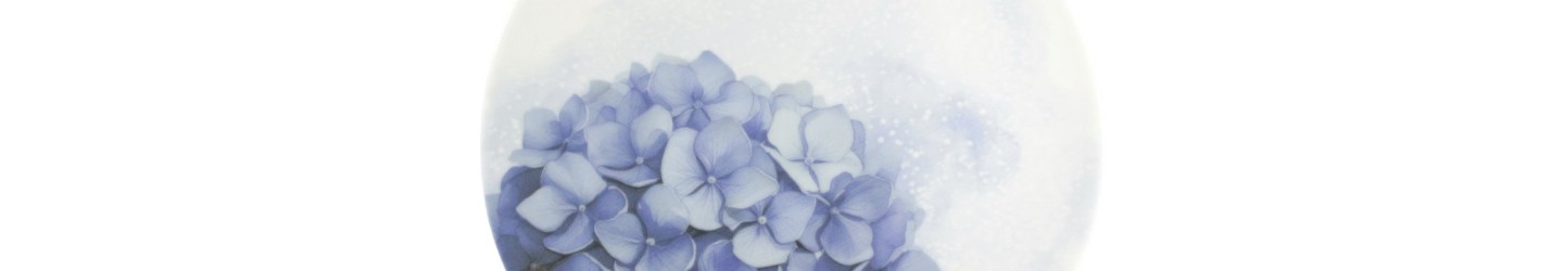Talerz 9202 Niebieska Hortensja