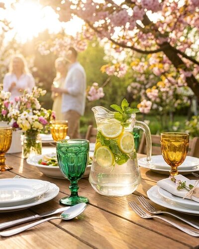 Elegancki grill w ogrodzie: Jak nakryć stół na Majówkę? [Inspiracje]