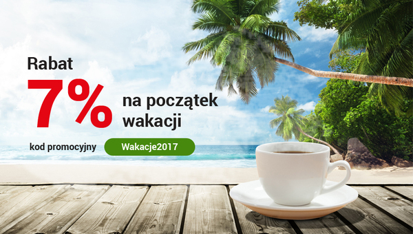 Rabat 7% na początek wakacji