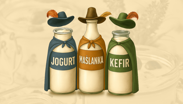 Mleczni muszkieterzy. Jogurt, maślanka, kefir