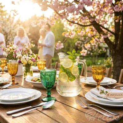 Elegancki grill w ogrodzie: Jak nakryć stół na Majówkę? [Inspiracje]