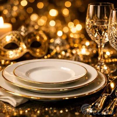 Wykwintna aranżacja stołu na karnawał: Przewodnik po stylu od porcelany po kryształy