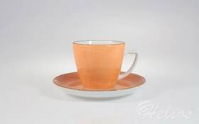 Lubiana Filiżanka 350 ml ze spodkiem - 6630Ł Beata, Dorota (orange)