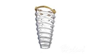 Bohemia Wazon kryształowy 34 cm - WAVE GOLD