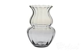 Krosno Glass S.A. Wazon optyk pionowy 39 cm / Dymny-niebieski (D062)