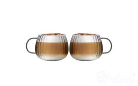 Vialli Design Szklanki niskie z szarym uchem 350 ml / 2 szt.- TULIP (1203)