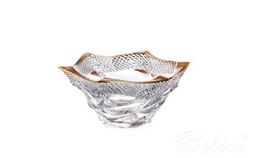 Bohemia Misa kryształowa 29,5 cm - Flamenco Pyramid Gold (907419)