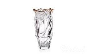 Bohemia Wazon kryształowy 30 cm - Flamenco Pyramid & Gold (887414)