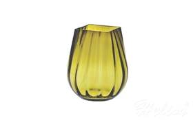 Krosno Glass S.A. Wazon optyk pionowy 25,5 cm / Oliwka (D058)