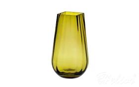 Krosno Glass S.A. Wazon optyk pionowy 30 cm / Oliwka (D058)