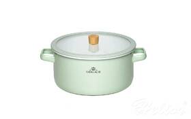 Gerlach Garnek 24 cm - NATUR Enamel / pastelowo zielony