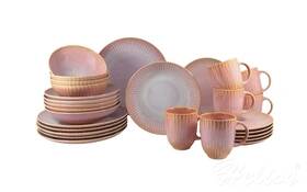 Lubiana Zestaw naczyń dla 6 os./ 30 części - STONEWARE S011T Blush (Daisy)