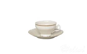 Thun Filiżanka niska 360 ml ze spodkiem - Bernadotte Ivory Gold (383713)