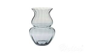 Krosno Glass S.A. Wazon optyk pionowy 39 cm / szaro-niebieski (D062)