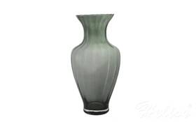 Krosno Glass S.A. Wazon optyk pionowy 42 cm / Grafitowo-zielony (D056)