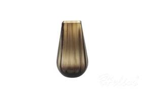 Krosno Glass S.A. Wazon optyk pionowy 30 cm / Brąz dymny (D058)