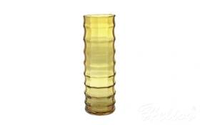 Krosno Glass S.A. Wazon optyk pionowy 35 cm / Bursztyn (D060)