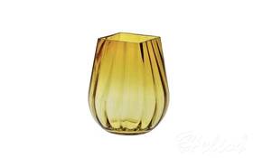 Krosno Glass S.A. Wazon optyk pionowy 25,5 cm / Bursztynowy (D058)