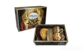 Carmani Filiżanki 250 ml ze spodkami 2 szt. - G. Klimt  / Złote łzy (532-7406)