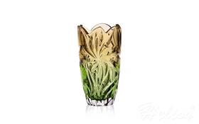 Bohemia Wazon kryształowy 28 cm - Flora Amber Green (526565)
