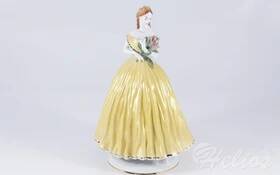 Ćmielów Figurka porcelanowa - MARKIZA w żółtej sukni (0060) 