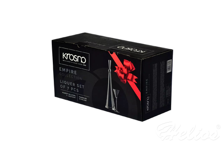 Zestaw szklany Komplet do likieru / 7 elementów  Krosno Glass 1130)  Empire (KP