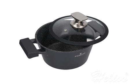 Zwieger Garnek z pokrywką 28 cm - Black Stone  - zdjęcie duże 3