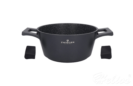Zwieger Garnek z pokrywką 28 cm - Black Stone  - zdjęcie duże 4