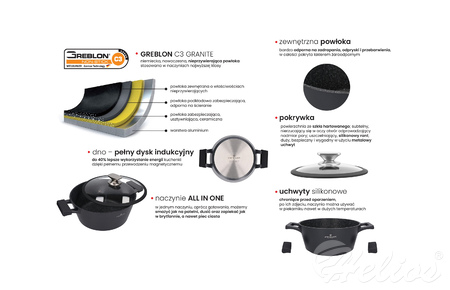 Zwieger Garnek z pokrywką 28 cm - Black Stone  - zdjęcie duże 5