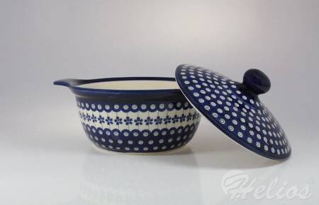 Garnek ceramiczny z Bolesławca 2,10 l numer GU 1929 dek. 166A