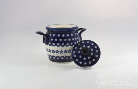 Bolesławiec Garnek z pokrywką 1000 ml GU 713 dekoracja Art 166A