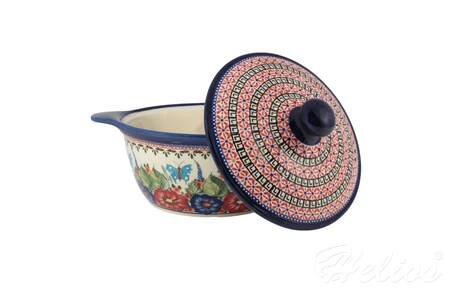 Garnek ceramiczny z Bolesławca 2,10 l numer GU 1929 dek. 149AR