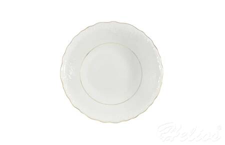 Ćmielów Salaterka okrągła 23 cm - 3604 ROCOCO Złoty pasek  - zdjęcie duże 1