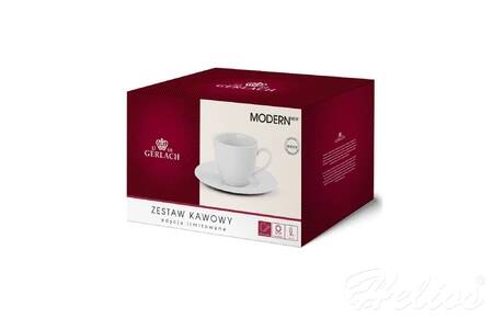 Gerlach Filiżanki ze spodkami na 6 osób Modern White