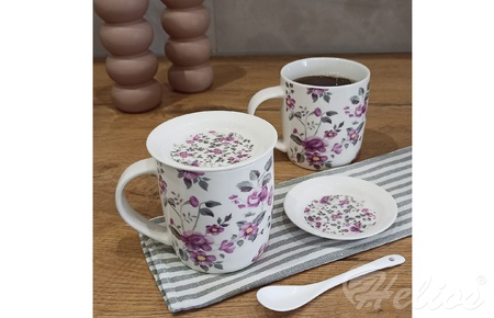 Kubki 340 ml / 2 szt. z łyżeczkami - prezentowe