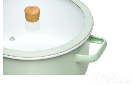Gerlach Garnek emaliowany 20 cm Enamel zielony