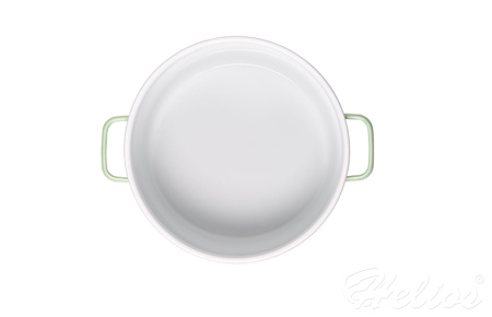 Garnek 20 cm - NATUR Enamel / pastelowo zielony