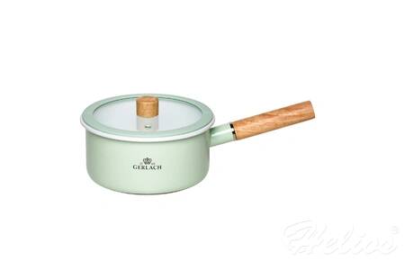 Komplet garnków 6 elementów - Natur Enamel / pastelowo zielony