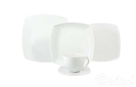 Chodzież Zestaw obiadowy na 30 elementów Akcent biały