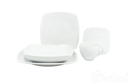 Komplet obiadowo-kawowy z Chodzieży Akcent niedekorowany na 6 osób