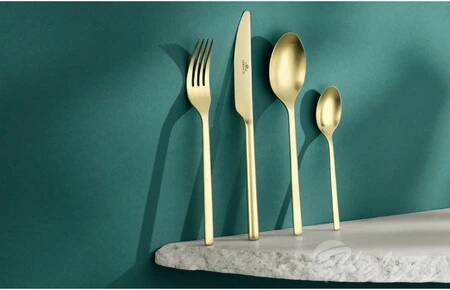 Zestaw sztućców, 24 szt. / połysk - 112 MODERN Gold