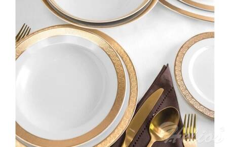 Ćmielów Zestaw obiadowy dla 6 os./ 25 części - G666 MARGARET Złota - zdjęcie duże 1
