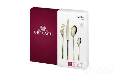 Gerlach Komplet sztućców złotych dla 6 osób Muza