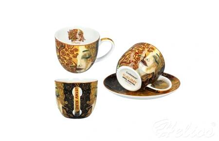 Komplet 2 filiżanek ze spodkiem / Gustaw Klimt - Złote łzy