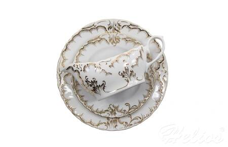 Ćmielów Komplet obiadowy na 6 osób 7830 Rococo Anna (bogate złoto)