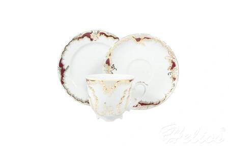 Ćmielów Zestaw kawowy na 6 osób 0040 Rococo (złoto i prurpura)