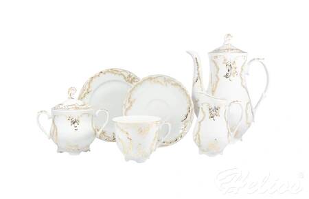 Ćmielów Zestaw kawowy na 6 osób 7830 Rococo (bogate złoto)
