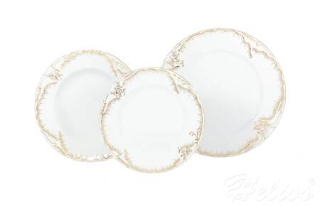 Ćmielów Komplet talerzy na 6 osób 7830 Rococo Anna (bogate złoto)